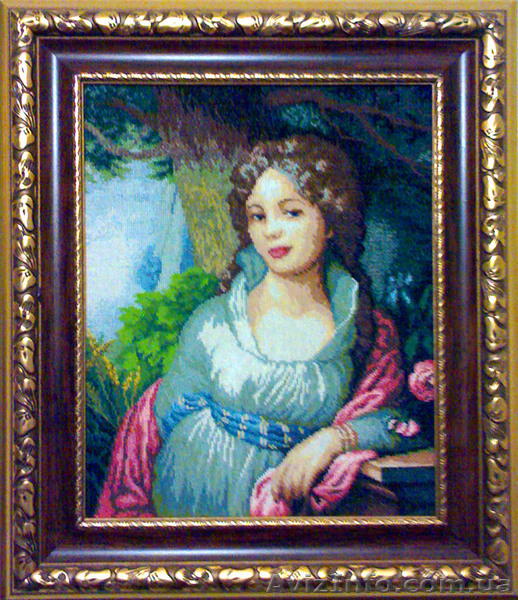 Вышивка репродукция картины Боровиковского Портрет "М. И. Лопухиной" (1797) - <ro>Изображение</ro><ru>Изображение</ru> #1, <ru>Объявление</ru> #36591