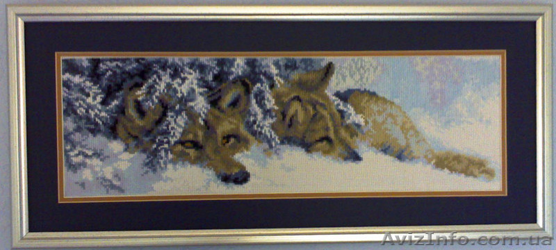 Вышивка "Волки в снегу" - <ro>Изображение</ro><ru>Изображение</ru> #1, <ru>Объявление</ru> #36820