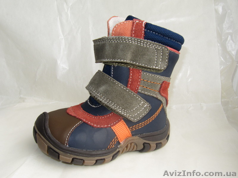 	Демиботинки B&G для мальчика Серо-синий микс - <ro>Изображение</ro><ru>Изображение</ru> #1, <ru>Объявление</ru> #577125