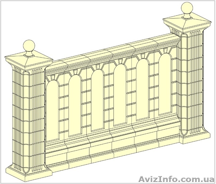 Межколонные секции, забор Полтава - <ro>Изображение</ro><ru>Изображение</ru> #1, <ru>Объявление</ru> #704905