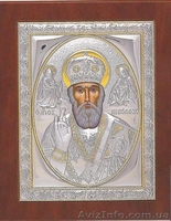 Иконы с нанесением  серебра 998 пробы, позолоты Литография с нанесением сусально - <ro>Изображение</ro><ru>Изображение</ru> #4, <ru>Объявление</ru> #250581