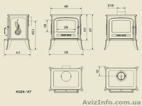 Печь Kratki koza K7 (7кВт) - <ro>Изображение</ro><ru>Изображение</ru> #2, <ru>Объявление</ru> #844263