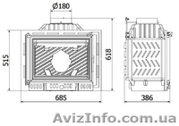 Каминная топка Kaw-Met W6 (12 кВт) - <ro>Изображение</ro><ru>Изображение</ru> #2, <ru>Объявление</ru> #868126