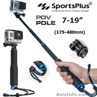 Качественный монопод SP POV POLE 19" (175-480 mm) для камер GoPro, SJCAM - <ro>Изображение</ro><ru>Изображение</ru> #1, <ru>Объявление</ru> #1388361