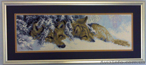 Вышивка "Волки в снегу" - <ro>Изображение</ro><ru>Изображение</ru> #1, <ru>Объявление</ru> #36820