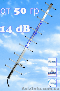 14 дБ Антенны для 3G СДМА: Интертелеком, PEOPLEnet - <ro>Изображение</ro><ru>Изображение</ru> #4, <ru>Объявление</ru> #458781