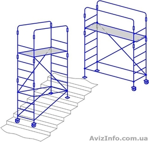 Миниподмости передвижные (1, 75х0, 60) для ремонтных работ