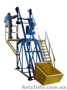 Скиповый погрузчик для подъема сыпучих грузов