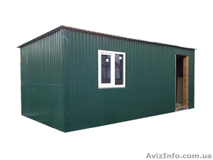 Бытовка,  дачный домик 5, 0х3, 0х2, 2 зеленый