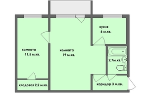 Сдам 2-х комнатную квартиру, остановка «Оптика» - <ro>Изображение</ro><ru>Изображение</ru> #2, <ru>Объявление</ru> #1693853