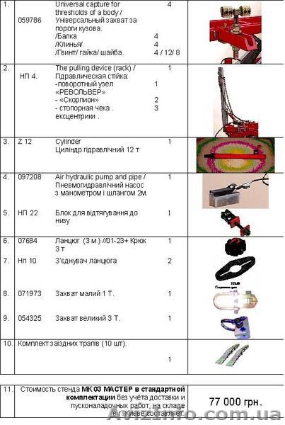 Стед для рихтовки.Рамного типа или плптформенного РОСМА, МИНИ МАСТЕР ,Универсал - <ro>Изображение</ro><ru>Изображение</ru> #3, <ru>Объявление</ru> #82566
