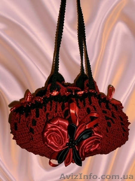 Нарядные вязанные сумочки ручной работы - <ro>Изображение</ro><ru>Изображение</ru> #1, <ru>Объявление</ru> #827912