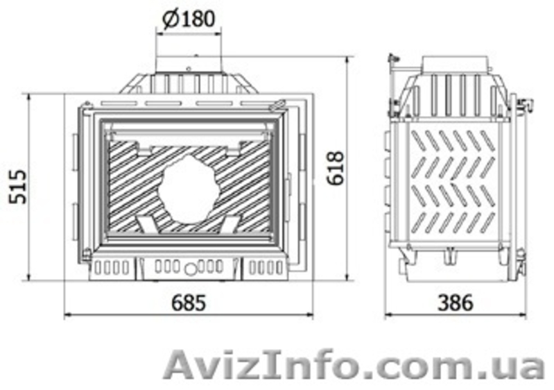Каминная топка Kaw-Met W6 (12 кВт) - <ro>Изображение</ro><ru>Изображение</ru> #2, <ru>Объявление</ru> #868126