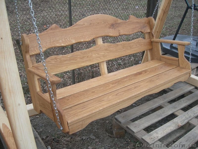 Садовые качели деревянные - <ro>Изображение</ro><ru>Изображение</ru> #6, <ru>Объявление</ru> #1243477