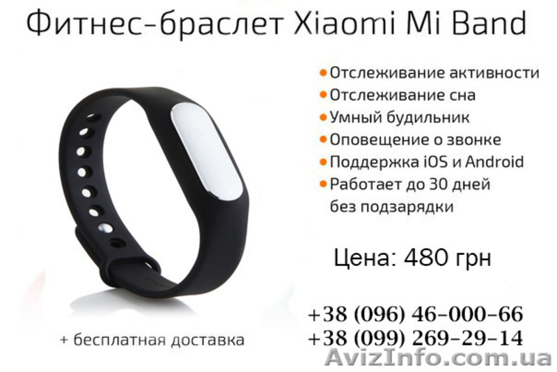 Купить Xiaomi Mi Band Фитнес Браслет! - <ro>Изображение</ro><ru>Изображение</ru> #1, <ru>Объявление</ru> #1388360
