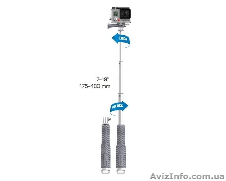 Качественный монопод SP POV POLE 19" (175-480 mm) для камер GoPro, SJCAM - <ro>Изображение</ro><ru>Изображение</ru> #2, <ru>Объявление</ru> #1388361