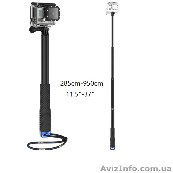 Качественный монопод SP POV POLE 37" (285-940 mm) для камер GoPro, SJCAM - <ro>Изображение</ro><ru>Изображение</ru> #2, <ru>Объявление</ru> #1388362