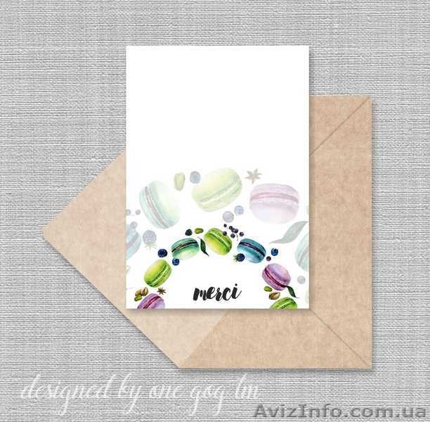 Открытки дизайнерские в крафт-конферте. - <ro>Изображение</ro><ru>Изображение</ru> #1, <ru>Объявление</ru> #1463171