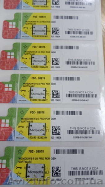 Продам лицензионные наклейки Windows 7, 8.1, 10, офисы 2013, 2016 - <ro>Изображение</ro><ru>Изображение</ru> #1, <ru>Объявление</ru> #1606130